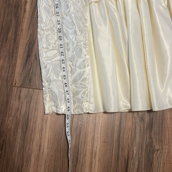 Vintage TD4 by Electra Ivory Strapless Ruffle Gown Size 9/10 – 80s Madonna Prom - Picture 8 of 14